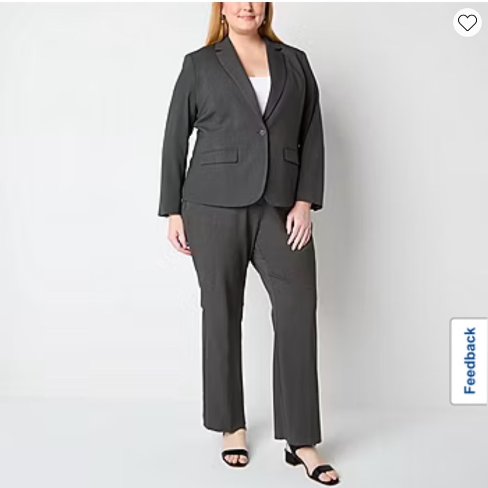 Liz Claiborne Dark Gray Pantsuit